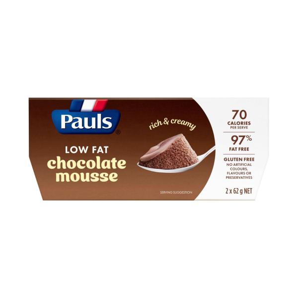 Low Fat Chocolate Mousse 2x62g