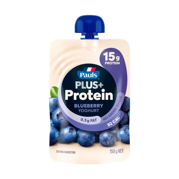 Plus Protein Yoghurt Pouch Blueberry