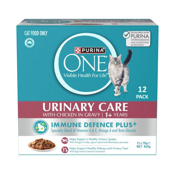 One Urinary Care With Chicken In Gravy Cat Food 12x70g
