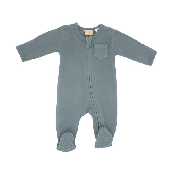 Jersey Romper Sea Foam Green 0-3 Months