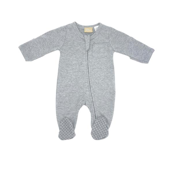 Jersey Romper - Grey Merle - 0-3 Months