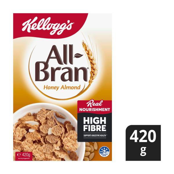 All-bran Wheat Flakes Honey Almond Breakfast Cereal