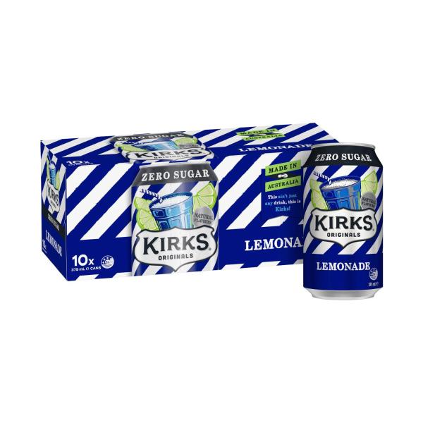 Lemonade Zero Sugar Soft Drink Multipack Cans 375ml
