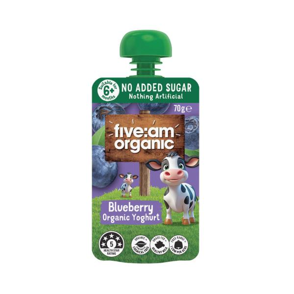 No Added Sugar Yoghurt Pouch Blueberry