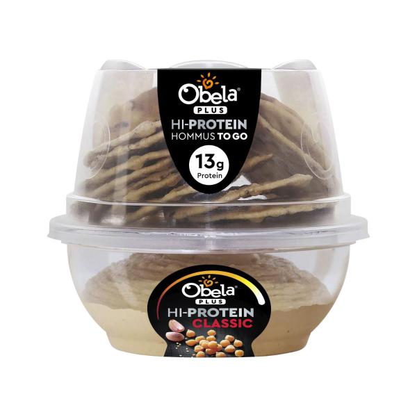 Hommus To Go Dip & Crackers High Protein Classic