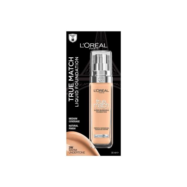True Match Liquid Foundation W3 Golden Beige