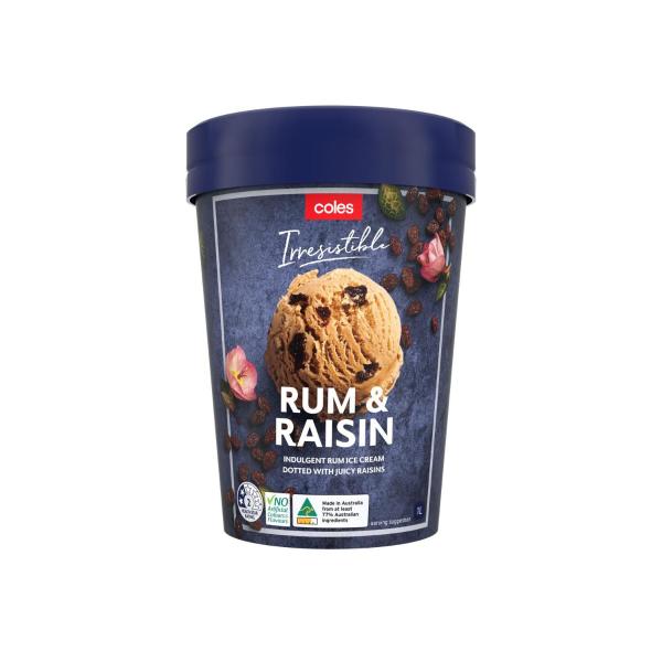 Irresistible Rum & Raisin Ice Cream Tub