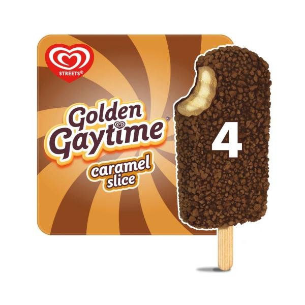 Golden Gaytime Caramel Slice 4 Pack