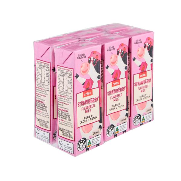 Strawberry Flavoured Milk 6x200ml