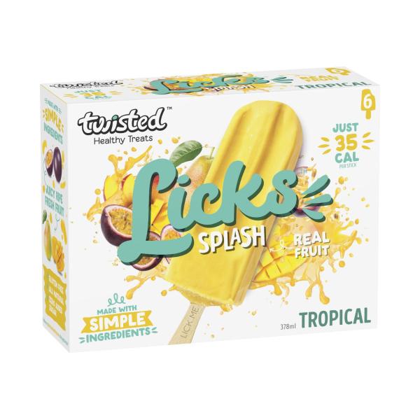 Healthy Treats Licks Splash Tropical Ice Blocks 6 Pack