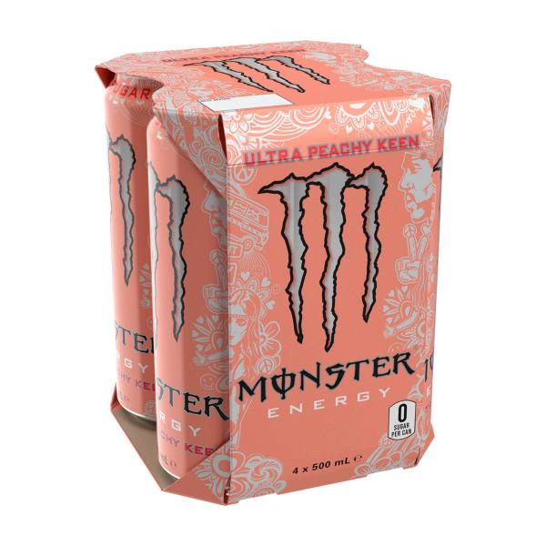 Energy Drink Peach 4x500ml