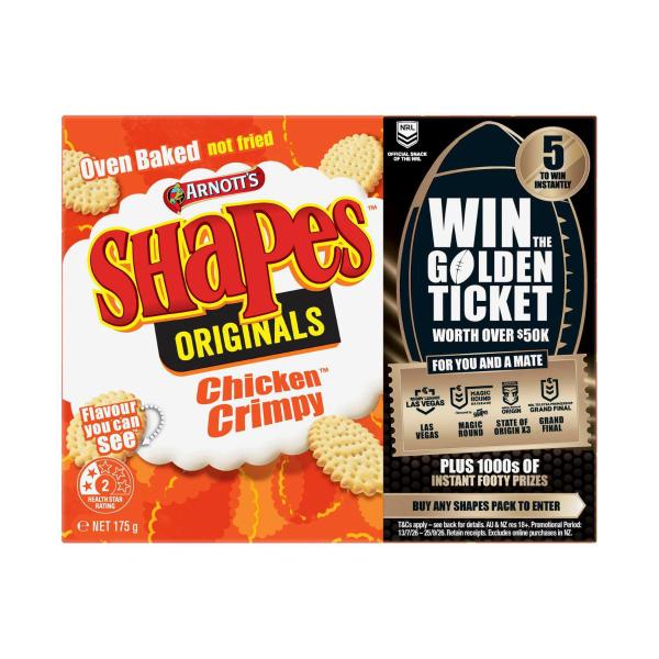 Shapes Original Chicken Crimpy Cracker Biscuits