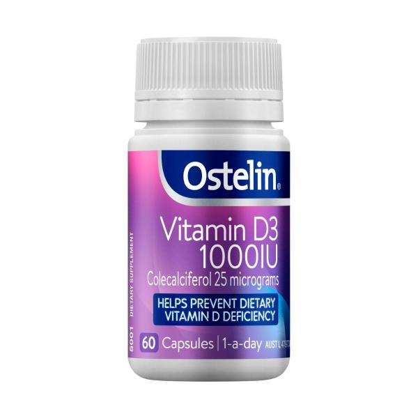 Vitamin D 1000iu D3 Capsules For Bones + Immunity