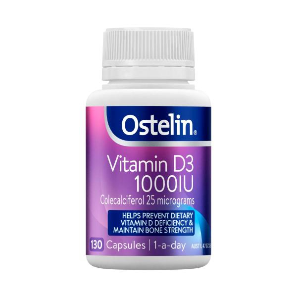 Vitamin D 1000iu D3 Capsules For Bones + Immunity