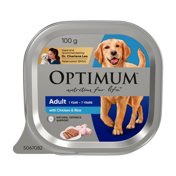 Adult Wet Dog Food With Chicken & Rice Tray