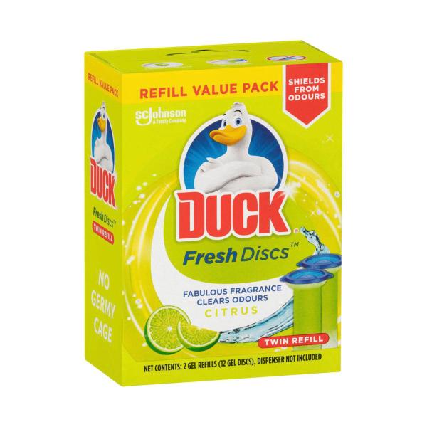Fresh Discs Toilet Cleaner Citrus Twin Refills 2x36ml
