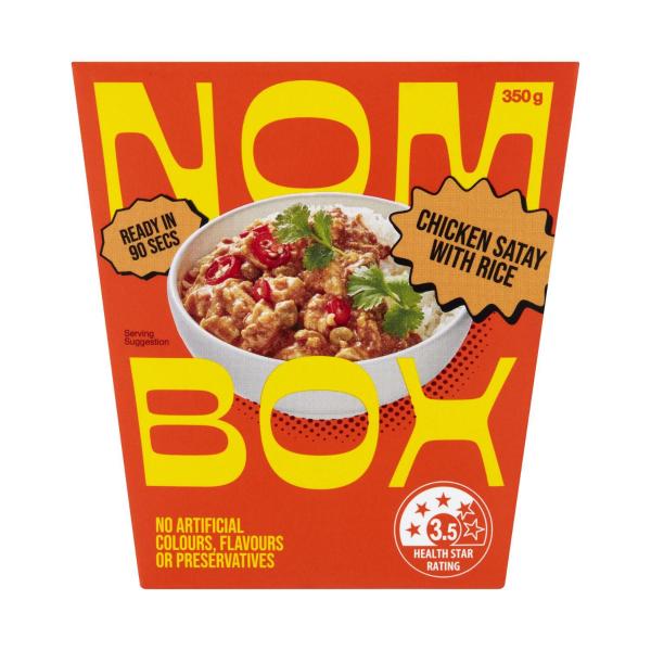 Meal Box Chicken Satay With Rice