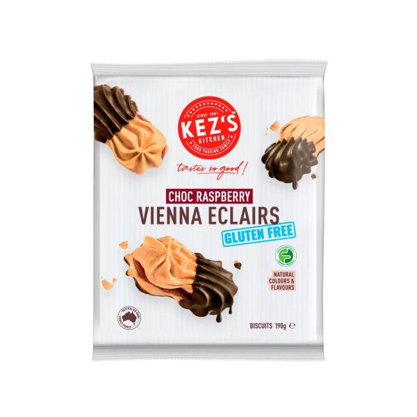 Gluten Free Chocolate Raspberry Vienna Eclair