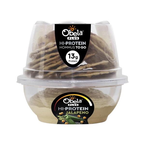 Hommus To Go Dip & Crackers High Protein Jalapeno