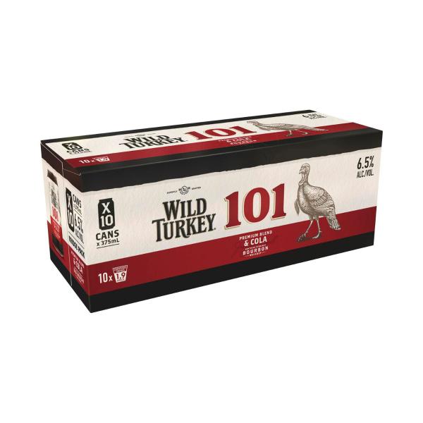 Wild Turkey & Cola 101 Can 375ml 10pk