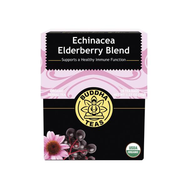 Organic Herbal Tea Bags Echinacea Elderberry Blend