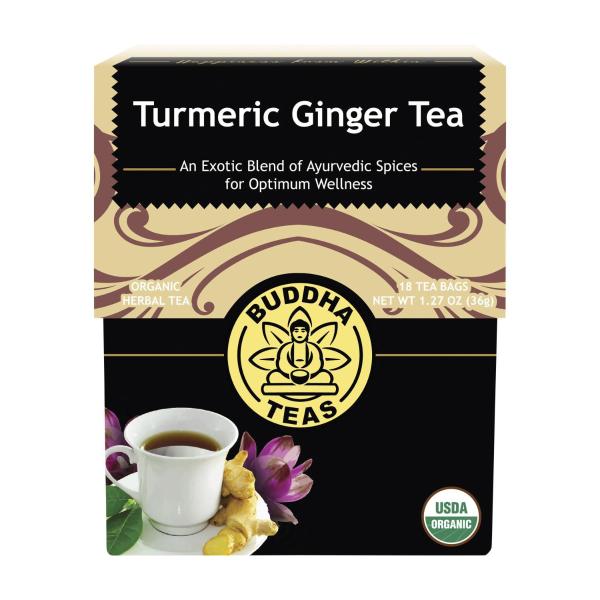 Organic Herbal Tea Bags Turmeric Ginger Tea
