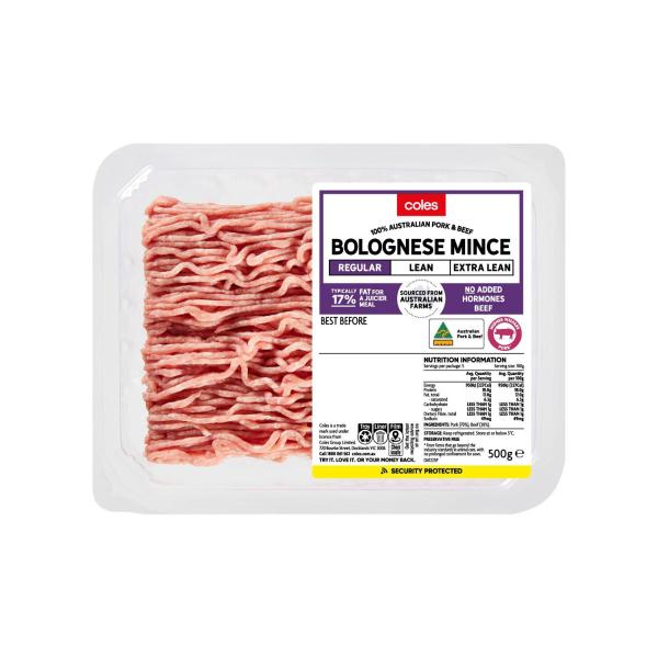 Pork & Beef 3 Star Regular Mince Bolognese