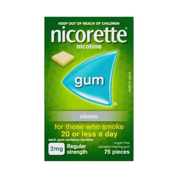Quit Smoking Regular Strength Nicotine Gum Classic