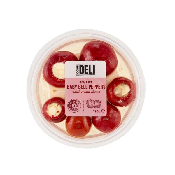 Baby Bell Peppers Cream Cheese
