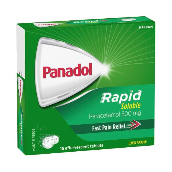 Rapid Paracetamol Pain Relief Soluble