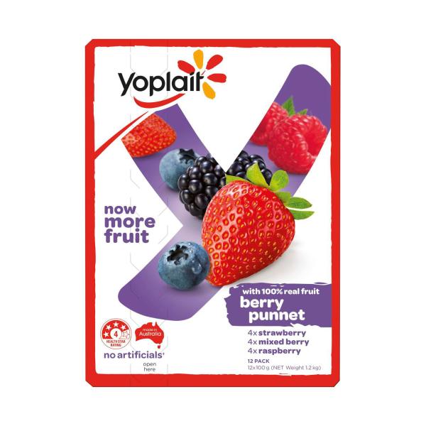 Berry Punnet Yoghurt Strawberry Mixed Berries