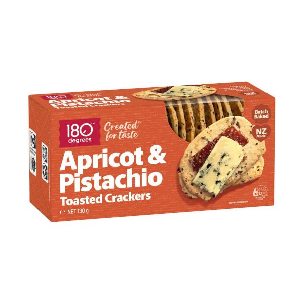 Toasted Apricot & Pistachio Crackers