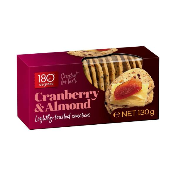 Toasted Cranberry & Almond Crackers