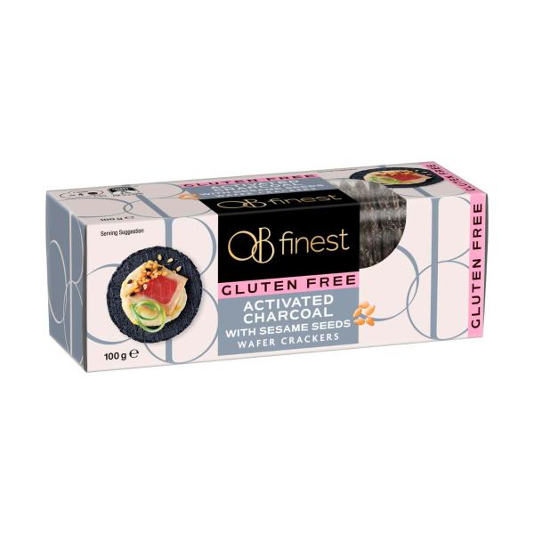 Gluten Free Wafer Crackers Charcoal