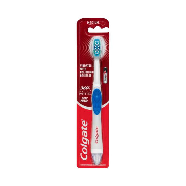 360 Optic White Medium Battery Power Whitening Toothbrush