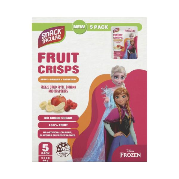 Fruit Crisps Disney Frozen Raspberry- Banana & Apple 5 Pack