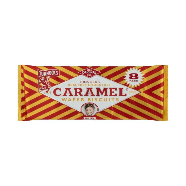 Caramel Milk Chocolate Wafers Biscuits 8 Pack
