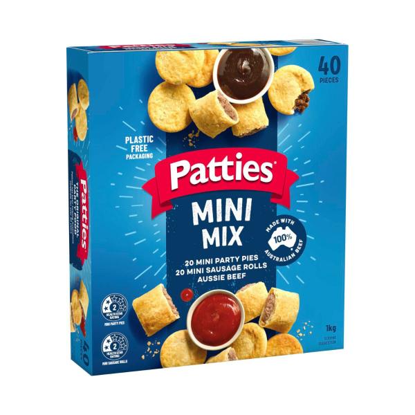 Frozen Mini Combo Party Pies & Sausage Rolls 40 Pack