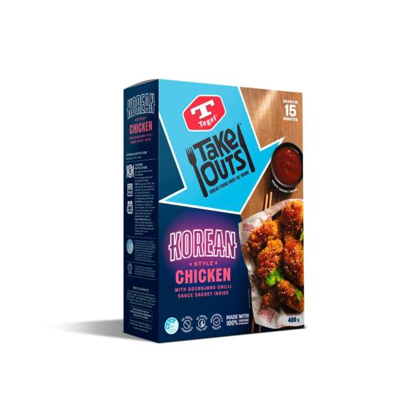 Takeouts Korean Style Frozen Chicken Chunks Ruffle With Sauce
