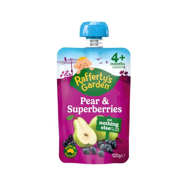 Pear & Superberries Puree And Nothing Else Baby Food Pouch 4+ Months