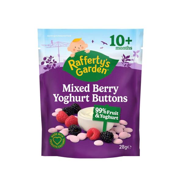 Mixed Berry Yoghurt Buttons Baby Food Snack 10+ Months