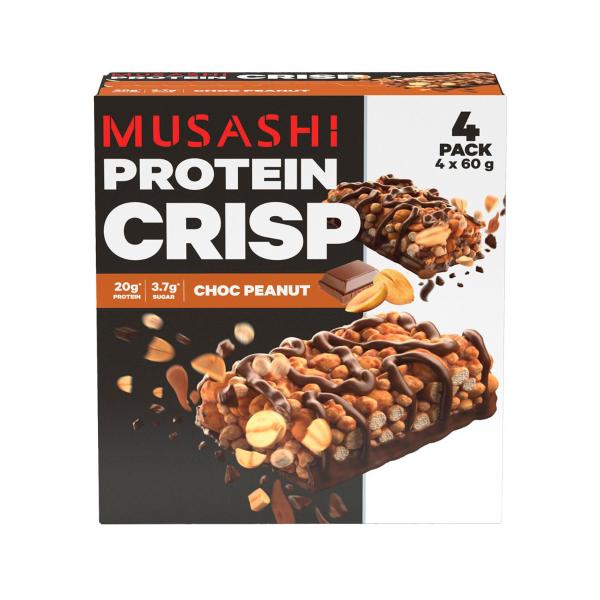 Protein Crisp Bars Choc Peanut 4 Pack