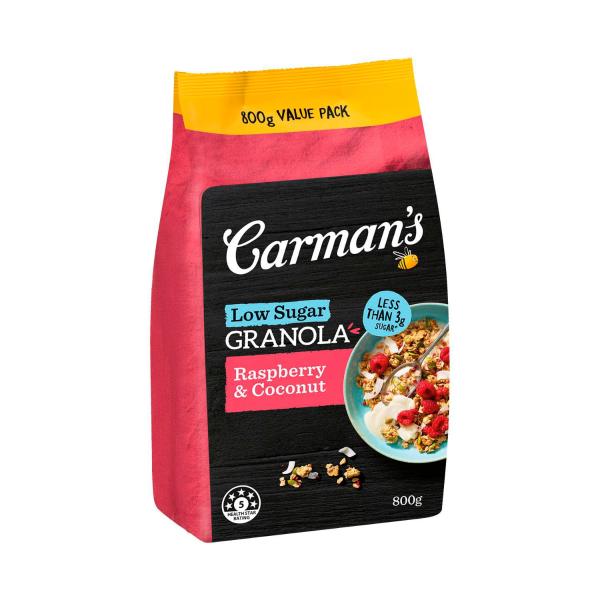 Low Sugar Cereal Raspberry & Coconut Granola