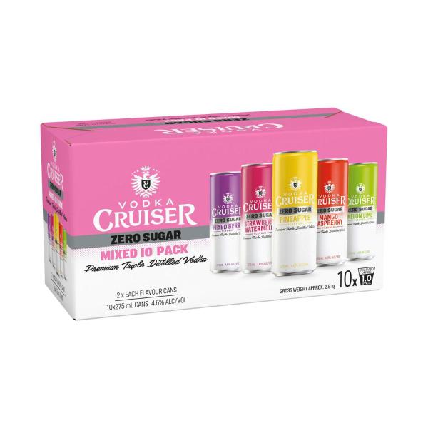 Sugar Free Mixed Pack Can 275ml 10pk