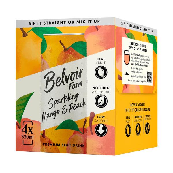 Sparkling Mango & Peach 4x330ml