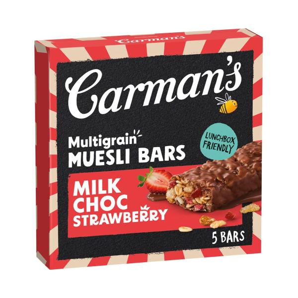 Multigrain Muesli Bars Milk Choc Strawberry 5 Pack