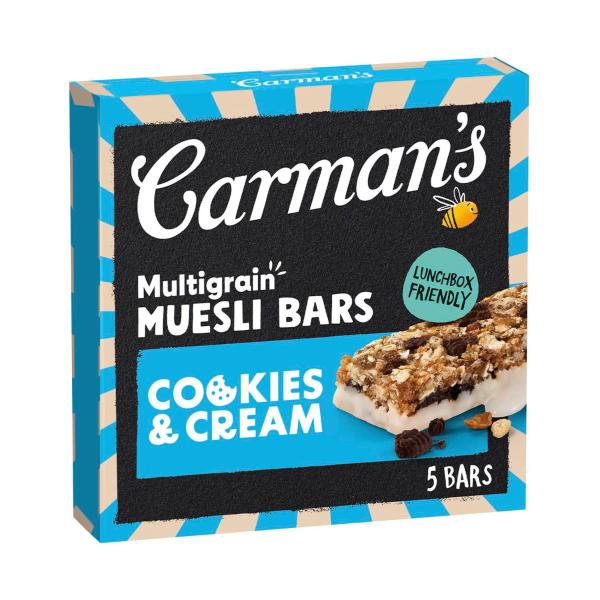 Multigrain Muesli Bars Cookies & Cream 5 Pack