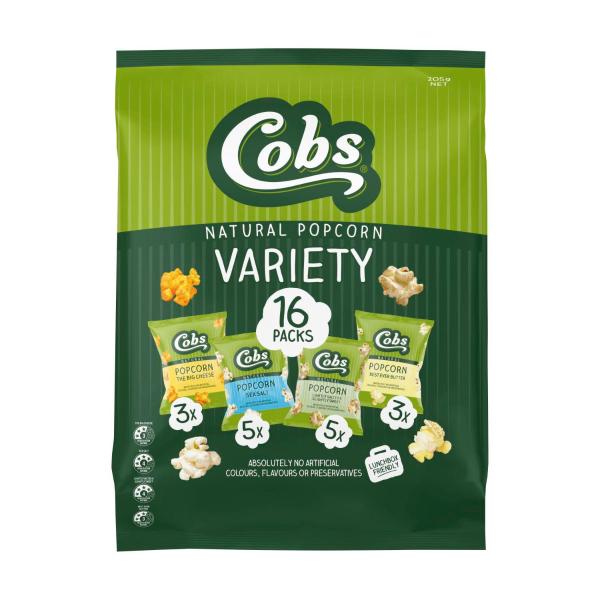 Popcorn Variety Multipack Lunchbox Snacks 16 Pack