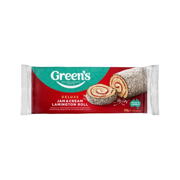 Deluxe Jam & Cream Lamington Cake Roll