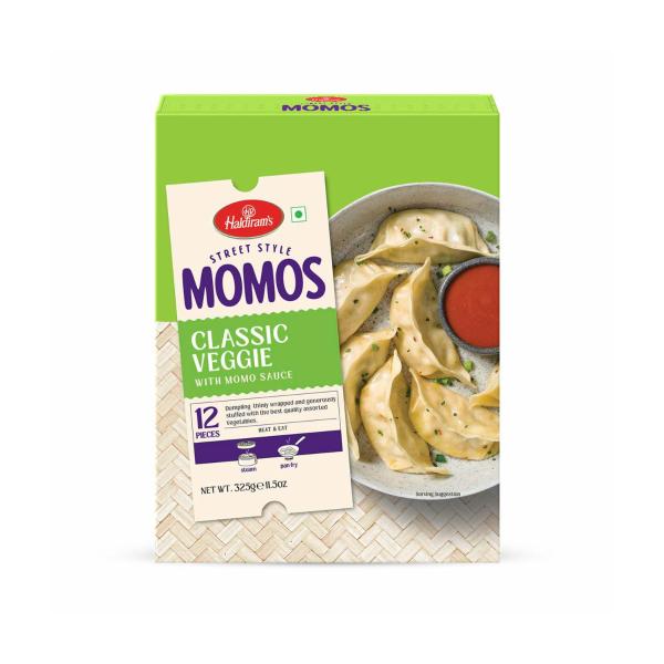 Street Style Classic Veggie Momos 12 Pieces